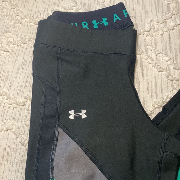 Under Armour Color Block Heatgear Compression Leggings - S - Picture 2 of 5